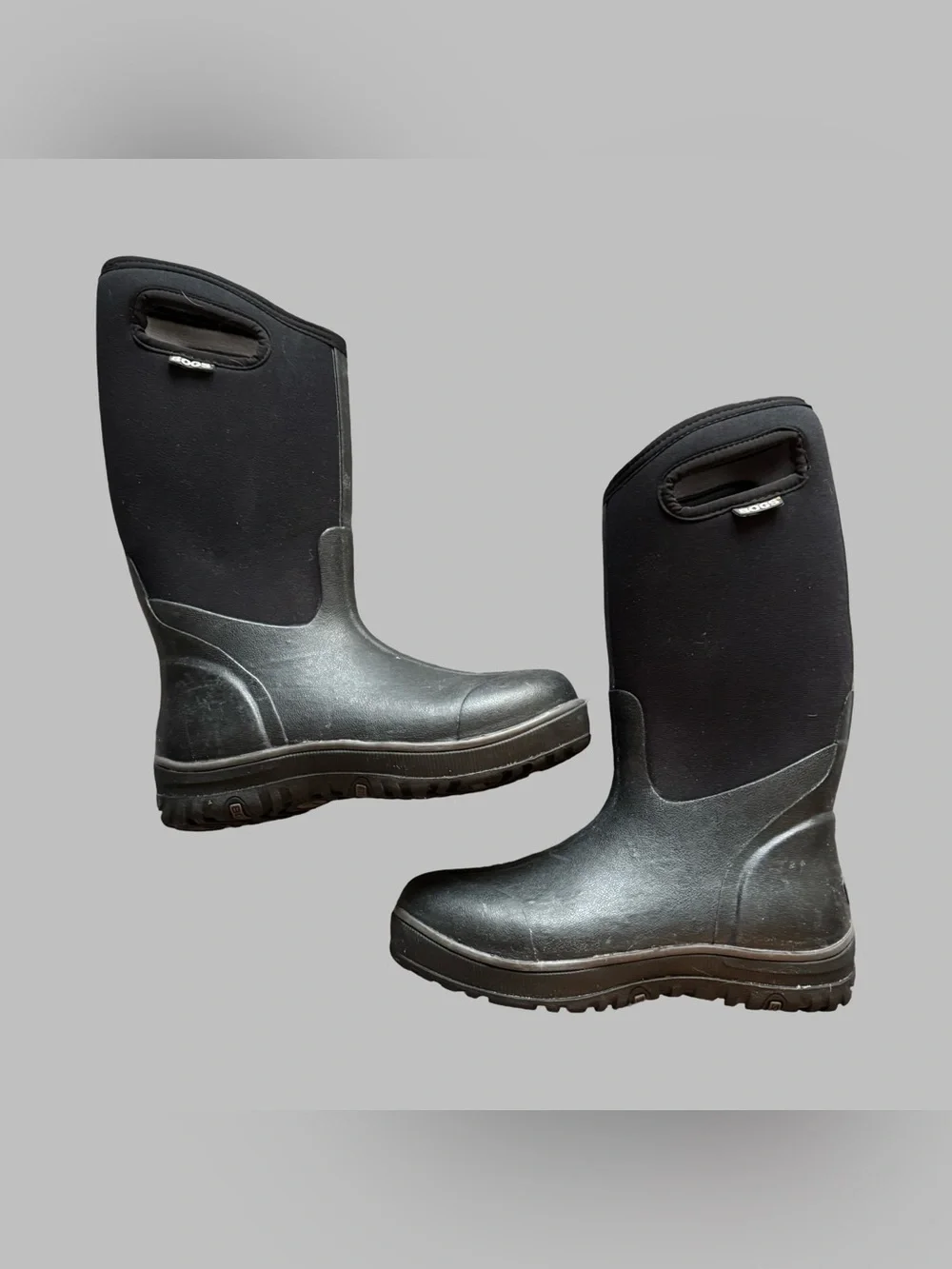 BOGS Women’s Classic Ultra High Black Waterproof Pull-On Outdoor Boots Size 8